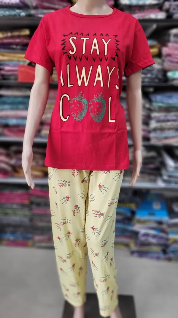 Premium Cotton Night Suit | NS207
